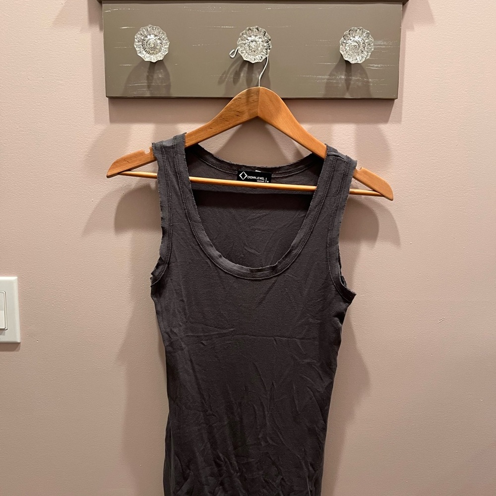 Women's CROWN JEWEL Charcoal Tiburon Tank